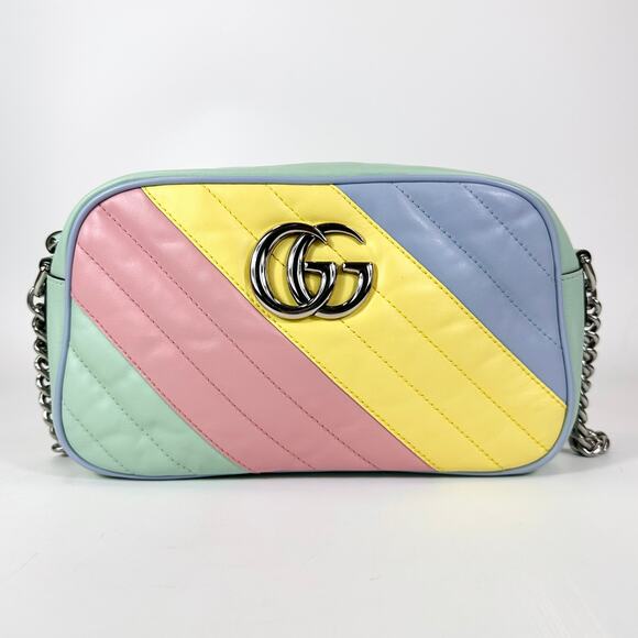 Gucci GG Marmont Matelasse Rainbow Crossbody Bag - Picture 3 of 12